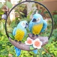 thumbnail image 3 of koolsoo Garden Statue,Parrot Tree Pendant Animal Sculpture,is Your Indoor Resin Statue Blue+Blue, 3 of 9