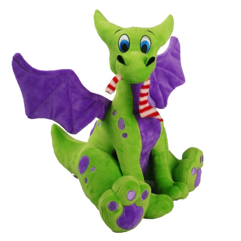 green plush dragon