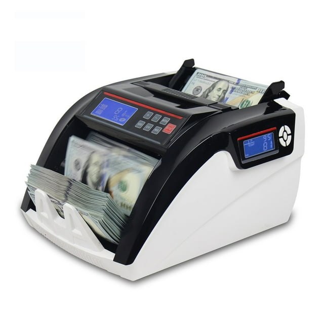 Money Counter Machine 5800D UV/3MG LCD Display With 3 Magnet Multi-Currencies Counter Machine Cash Money Counting ,User Friendly