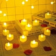 thumbnail image 6 of 12 Pack Timer Led Votive Tealight Candles, Heart Shape Long Lasting Flickering Battery Operated Fake Candles for Christmas, Home, Valentine's Day Decorations, 6 of 9