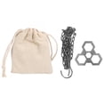thumbnail image 2 of Campfire Grill Tripod Board,  Outdoor Camp Tripod Cooking Practical High Temperature  Adjustable Chain  for Outdoor, 2 of 8