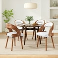 thumbnail image 3 of STARY Set of 2 Wood Dining Chairs with Curved Backrest for Kitchen Dining Room, Beige, 3 of 7
