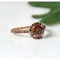 thumbnail image 4 of Rag Jewels 2.00 Ctw Round Cut Brown Diamond Wedding Anniversary Band Ring 14K Rose Gold Plated 925 Sterling Silver 925 Sterling Silver -9.5, 4 of 4
