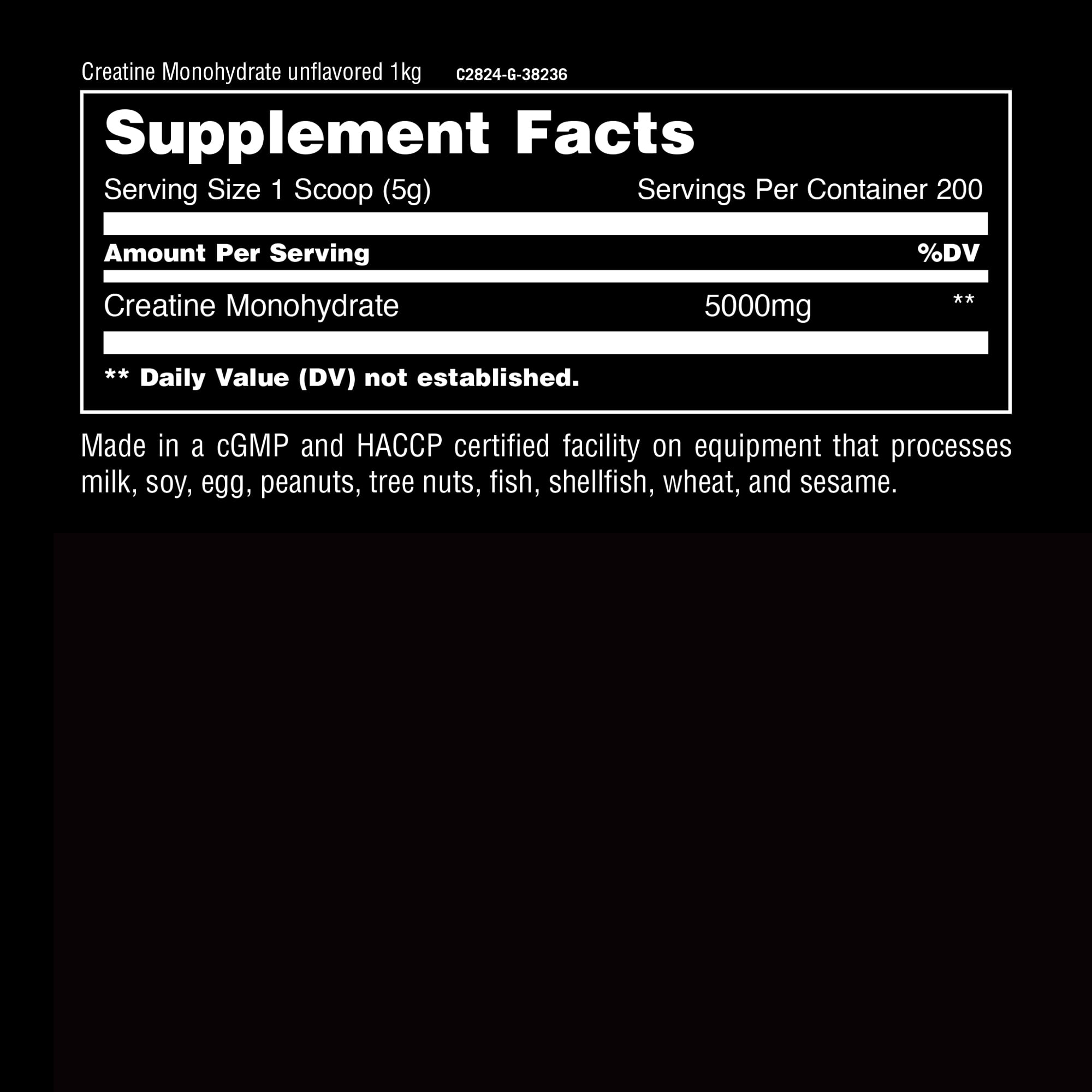 Animal Micronized Creatine - Muscle Building Creatine Monohydrate Powder 1kg