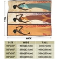 thumbnail image 2 of Xchearser Black Women Throw Blanket African Girls Plush Microfiber Flannel Fleece Blanket 50"x40" for Bed Sofa Couch Camping Travel, 2 of 6