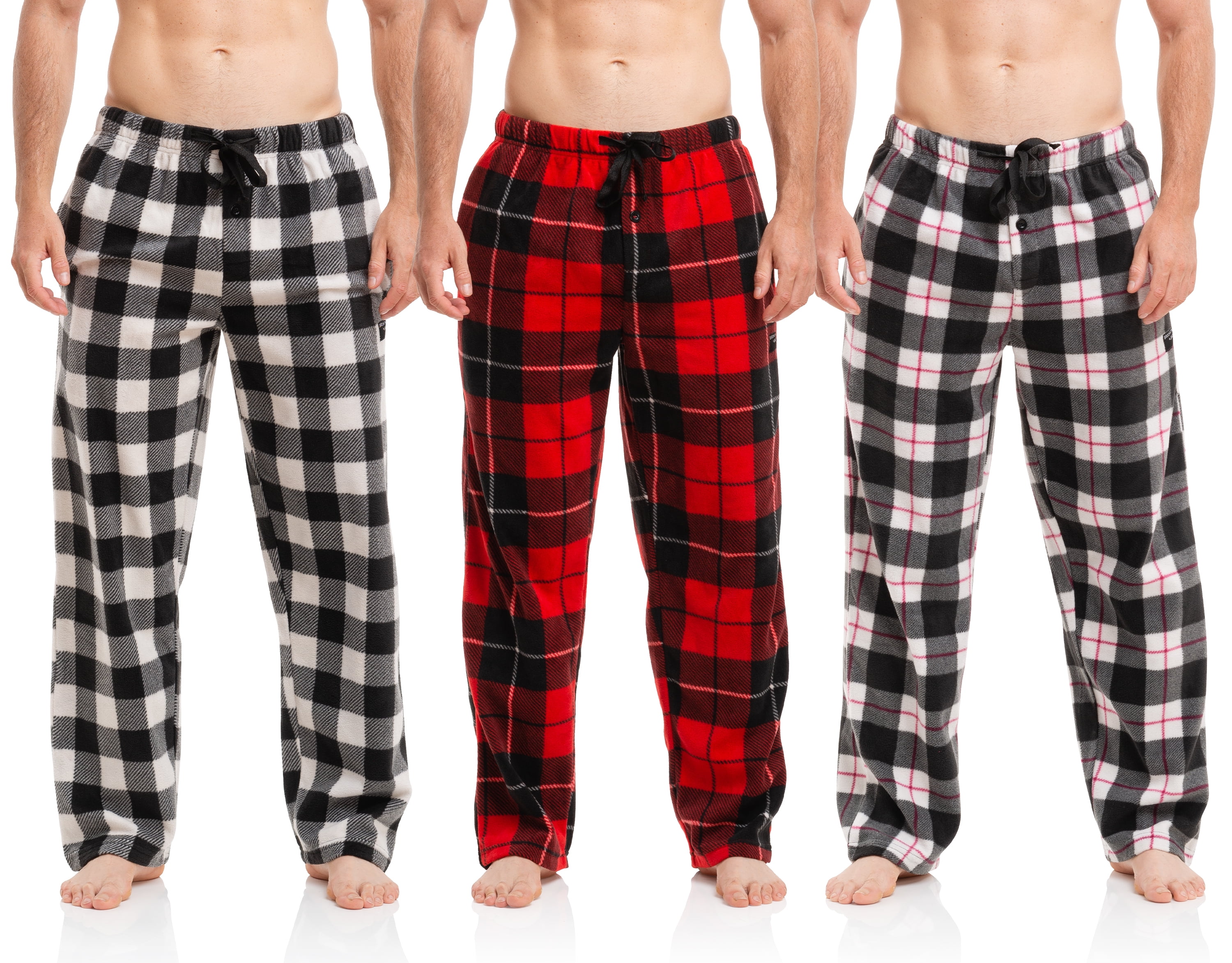 Brooklyn-Jax Men's Microfleece Pajama in XL size and pack of 3 ...