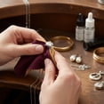 thumbnail image 2 of Cadie Silver Polishing Cloth with Rouge, 10 x 12 inch, 100% Treated Cotton for Jewelry and Silverware, Reusable, 2 of 9