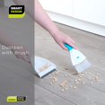 thumbnail image 6 of Smart Design Dustpan and Brush Set - Nesting Design - Compact Storage - Comfortable Non-Slip Handle - Odor Resistant - Cleaning Floors, Counters, Tables, Bathroom and Pet Hair - Gray and Teal, 6 of 6