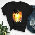 thumbnail image 5 of Teissuly Women's Fashion Crewneck Printed Short Sleeve T-shirt Casual Loose Shirt Tops, 5 of 7