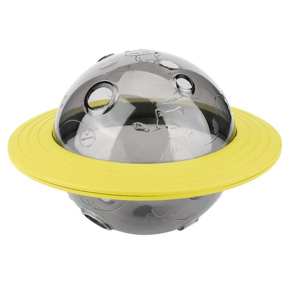 Jouet Éducatif Interactif Rotatif en Silicone pour Chiens Jaune