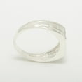 thumbnail image 5 of LBG British Made 10k White Gold Natural Sapphire Mens Band Ring - 25 size options - Size 10, 5 of 6