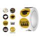 thumbnail image 3 of 500Pcs Graduation Stickers Roll Congrats Grad Labels With Grad Cap Diploma Gold Black White SelfAdhesive Seals For Graduation Party Gift Wrapping Envelopes, 3 of 7