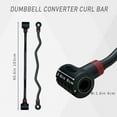 thumbnail image 4 of KORIKAHM Dumbbell Barbell Converter Bar, Adjustable Weight Capacitry Bar Convert to Dumbbell Set for Home Gym Strength Training, 4 of 9