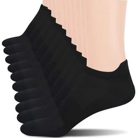 

Cozi Foot 10 Pairs Women Ankle Socks Thin Soft Athletic Low Cut Socks With Tab (Shoe Size: 5-8 C02-Black)