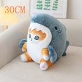thumbnail image 1 of Colgante de muñeco de peluche con forma de tiburón, gato, camarón frito, gato, hermosa habitación, bolsa de coche, decoración colgante, regalos de Navidad, llavero, novedad, 1 of 5