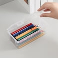 thumbnail image 6 of Under $1! Plastic Pencil Box Large Capacity Pencil Boxes Clear Boxes with Snap-Tight Lid Stackable Design And Stylish Office Supplies Storage Organizer Box, 6 of 7