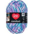 thumbnail image 2 of Red Heart Comfort Yarn-White, Turquoise & Violet Print, 2 of 6