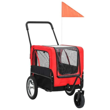 2-in-1 Pet Bike Trailer & Jogging Stroller Red and Black price history on PriceWatchPro