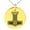 Gold, variant on Stainless Steel Valknut Mjolnir Thor's Hammer Engraved Small Medallion Circle Charm Pendant Necklace