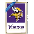 thumbnail image 3 of NFL Minnesota Vikings - Logo 21 Wall Poster, 22.375" x 34", Framed, 3 of 3