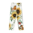 thumbnail image 5 of Disketp Sunflowers Leaves And Birds Men'S Pajama Pants - Ultra Soft Fleece Sleep And Lounge Pants (Size: S-Xxl), 5 of 9