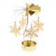 thumbnail image 2 of Candelabro giratorio para velas de té, regalo de Navidad, luz de ambiente, decoración de bodas Copo de nieve, 2 of 9