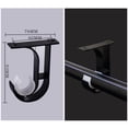 thumbnail image 5 of Visland 2PCS Curtain Rod Bracket, Heavy Duty Curtain Rod Holders Single/Double Decorative Rod Hooks Hanger, 5 of 6