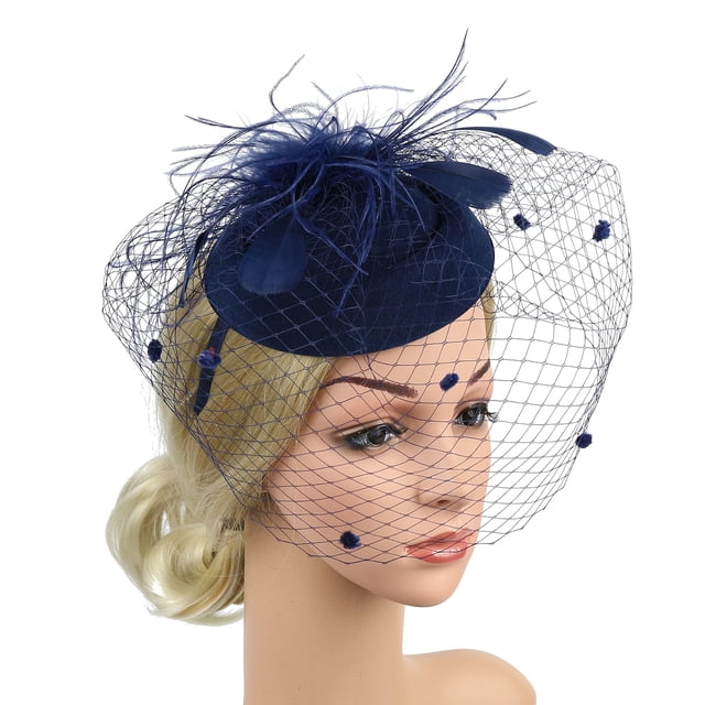 Gupgi Femmes Fascinator Chapeau de Cocktail Mariage Église Chapeaux Accessoires