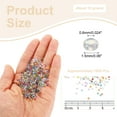 thumbnail image 2 of 1600Pcs Glass Seed Beads, 1.5mm 15/0 Loose Mini Beads with Hole, Bulk Craft Spacer for Jewelry Making, Light Gray AB, 2 of 7