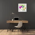 thumbnail image 3 of Koetsier, Albert 15x15 White Modern Wood Framed Museum Art Print Titled - Floral Calm Pop Joy, 3 of 4