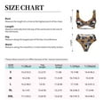 thumbnail image 4 of Kdxio Spooky Cats And Halloween Pumpkins Print Women's 2 Piece High Waisted Wrap Spaghetti Strap Summer Swimsuit Bikini Set-XX-Large, 4 of 7