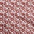 thumbnail image 1 of oneOone Viscose Chiffon Dark Rose Brown Fabric Floral Quilting Supplies Print Sewing Fabric By The Yard 42 Inch Wide, 1 of 4