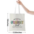 thumbnail image 2 of Tote Bag Jealance, bolsa de playa reutilizable de algodón, 35 x 41 cm, 2 of 6