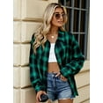 thumbnail image 6 of Plaid Collared Neck Long Sleeve Shirt, 6 of 17