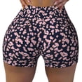 thumbnail image 2 of Fotbe Flower Shorts Sin Costuras – Shorts Deportivos de Cintura Alta para Mujer, Elásticos para Gimnasio, Yoga, Running o Ciclismo-Small, 2 of 8