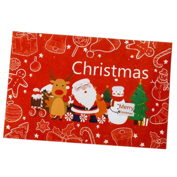 1 Pieza Mantel Mantel Mantel Mantel Mantel De Decoración De Navidad Rojo santa