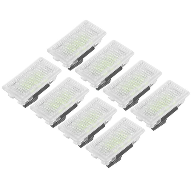 8uds Interior Coche LED Luces Accesorios Espacio Pies Iluminación Azul