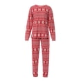 thumbnail image 1 of FOCUSNORM Christmas Family Matching Pajamas, Long-Sleeve Tops with Pants Suit, 1 of 9