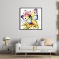 thumbnail image 3 of Bordado Algodón Ecológico Punto Cruz Con Flores Y Mariposas 11CT 40x40cm, 3 of 9