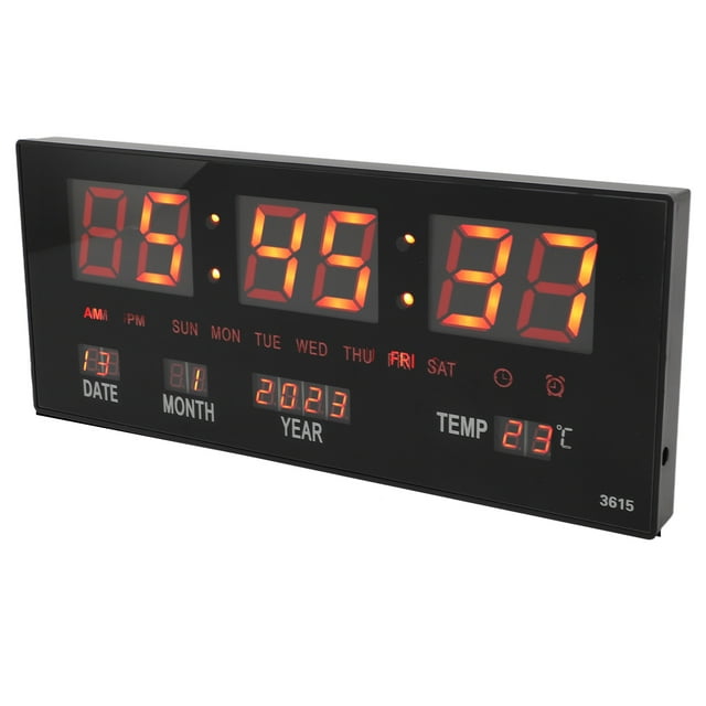 Electric Clock, Accurate Large Digital Wall Clock for Living Room