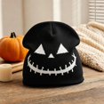 thumbnail image 3 of WHEANG Halloween Beanie for Men Women Pumpkin Funny Jacquard Winter Slouchy Knit Beanie Warm Festive Halloween Party Beanie Hat for Cold Weather Daily Wear M White 2026 Sales Under $3, 3 of 4
