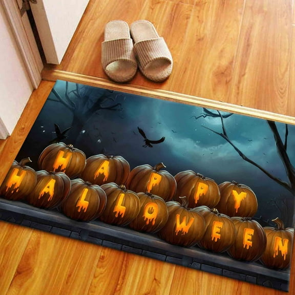 Runner Rugs, Happy Halloween Rug, Scarecrow Rug, Halloween Rug, Modern Rugs, Anti-Slip Carpet Rugs, Home Decor, Large Rug, Living Room Rug, 2.6'x4' - 80x120 cm