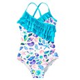 thumbnail image 3 of Traje de baño de una pieza para niñas adolescentes de verano 2024, traje de baño para niñas con estampado de volantes, conjuntos de bikini para niños, traje de baño de playa para niños, conjunto de ba, 3 of 5