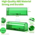 thumbnail image 4 of INFISU Humane Mouse Trap, Easy to Set, Reusable, Safe for Kids/Pets, Suitable for Outside Use, 2 Pack (Green), 4 of 8