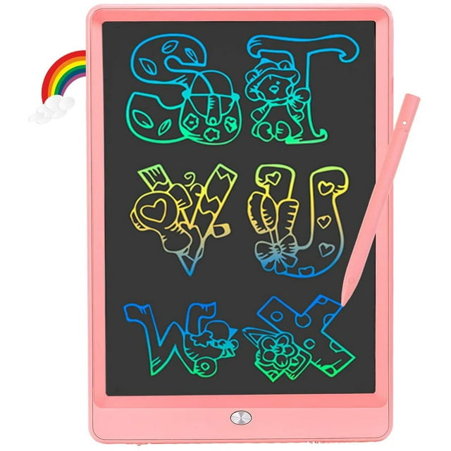 LCD Rainbow Writing Tablet Tablet -Cushion, 10 -pulgadas de 10 pulgadas, pinturas de graffiti se pueden reutilizar regalos electrónicos de redacción para niños pequeños Sincero SaludY Bellea