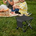 thumbnail image 6 of Dualoai Folding Camping Stool Foot Rest Stool Compact Lightweight with Side Pocket Small 28cmx28cmx23cm, 6 of 9