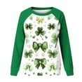 thumbnail image 7 of Raglan Sleeve T-Shirt for Women Lucky Charm Print Top 2026 Womens Tops Oversized Casual Pullover St. Patrick's Day Clothing Comfortable Long Sleeve Outfits Graphic Crewneck Shirts, 7 of 7