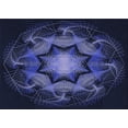 thumbnail image 1 of Ahgly Company Machine Washable Indoor Rectangle Transitional Night Blue Area Rugs, 4' x 6', 1 of 7