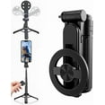 thumbnail image 1 of Magnetic Pocket Selfie Stick,Professional Extendable Smartphone Tripod, 4-Section Height Adjustable Stand with Cold Shoe Mounts & Bluetooth Remote, for Stable Mobile Photography, 1 of 6