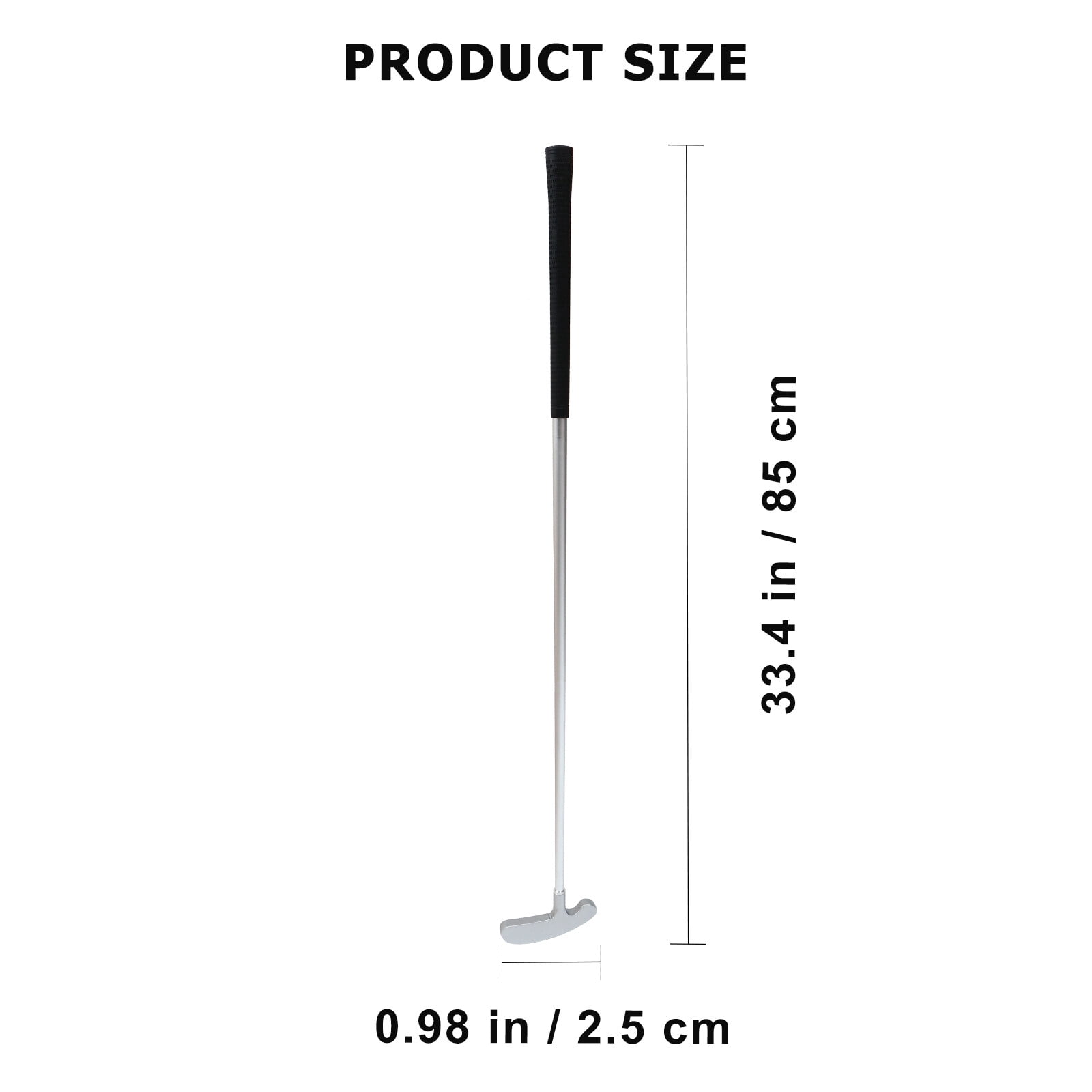 LOLIPPYY 1Set Portable Golfs Putter Zinc Alloy Foldable Three Section Detachable Practice Rod